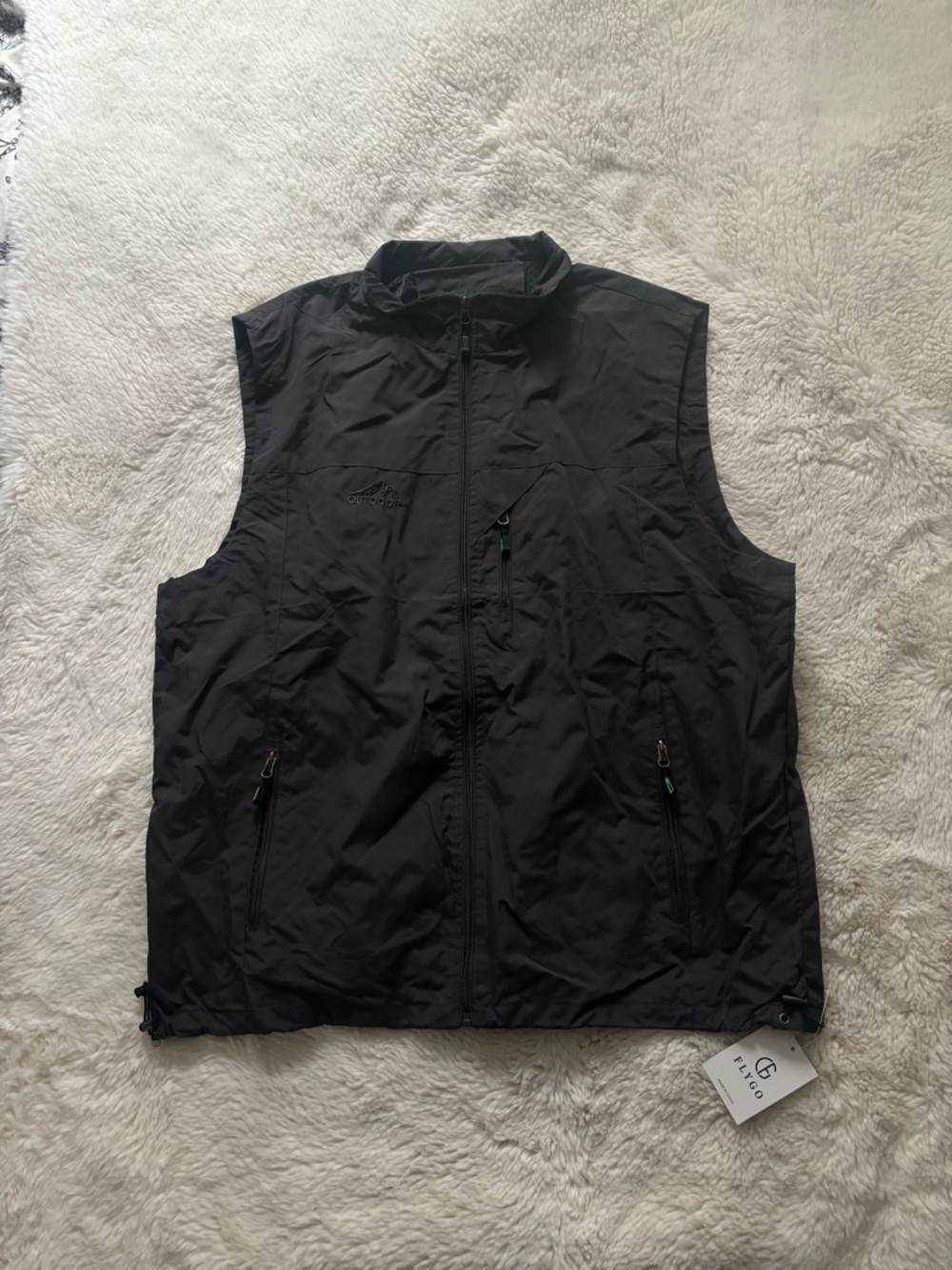 NWT FlyGo Gray Waterproof Outdoor Vest